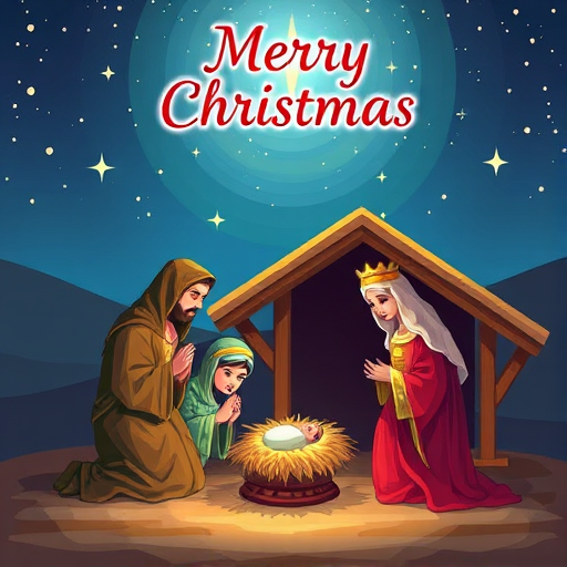 merry christmas nativity images free