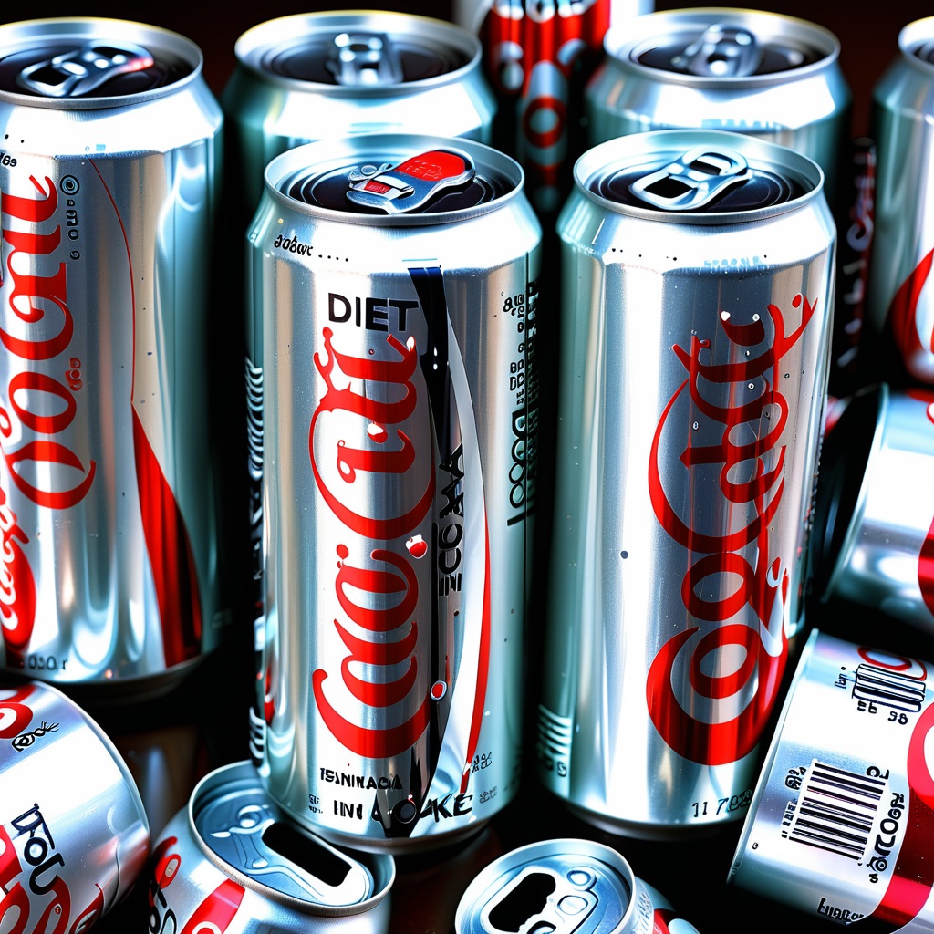 diet coke in a can