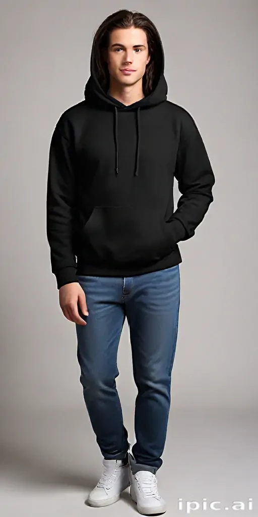 black hoodie mockup png