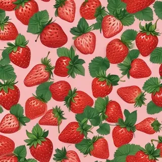 strawberry wallpaper aesthetic