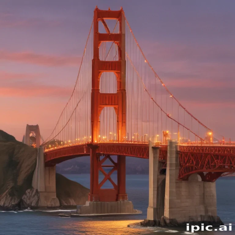 clipart golden gate bridge