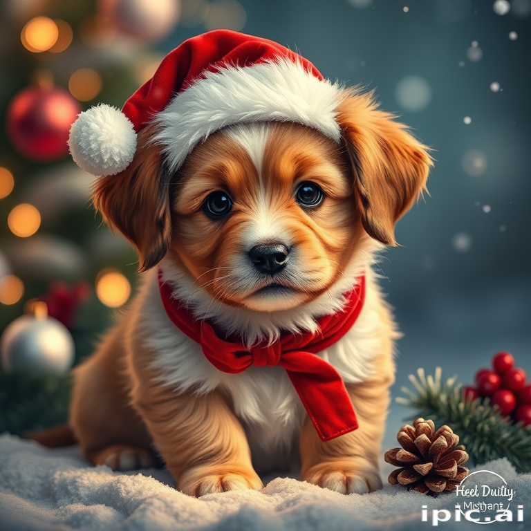 christmas puppy desktop backgrounds