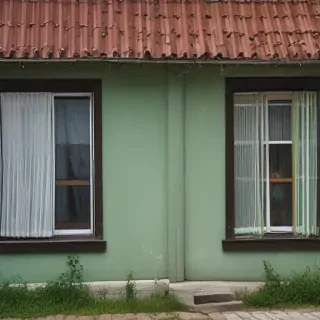background of the house