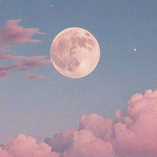 pastel aesthetic moon wallpaper