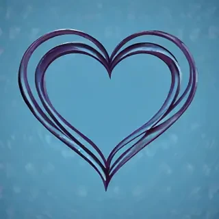 blue heart wallpaper