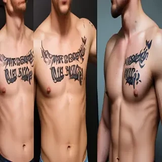 male rib tattoos