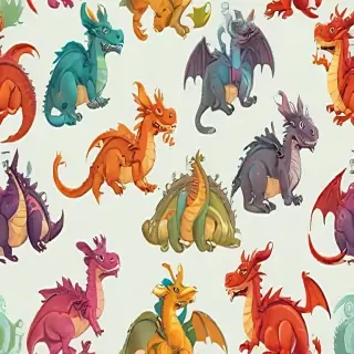 cartoon dragons