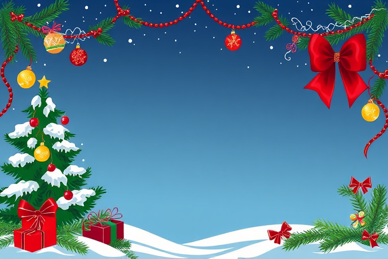 christmas clip art frames