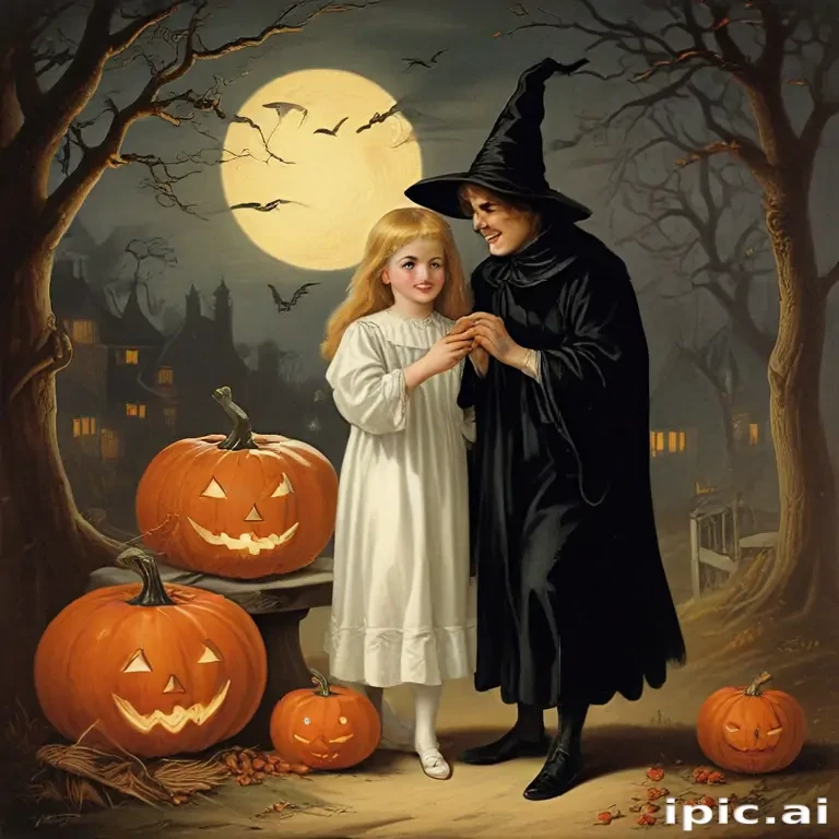 public domain vintage halloween art