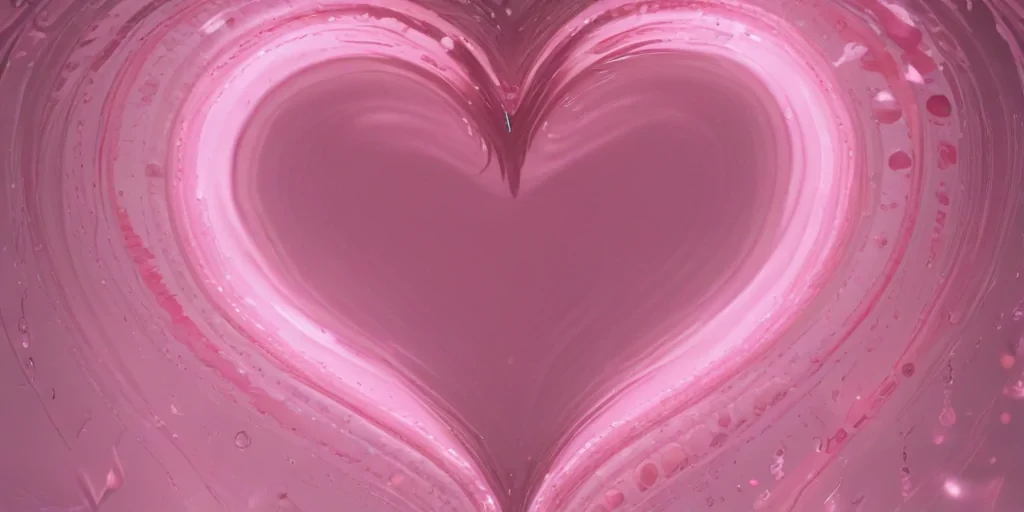transparent pink heart