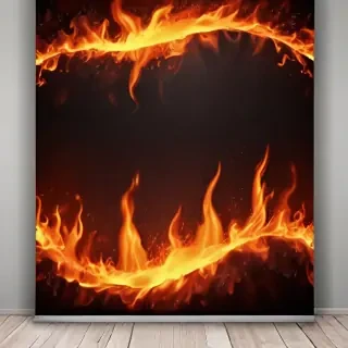 background with fire