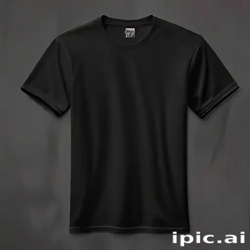 mockup tshirt black