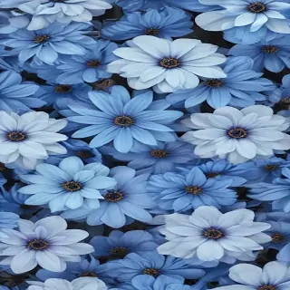 blue flower wallpaper aesthetic