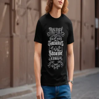 mockup tshirt black