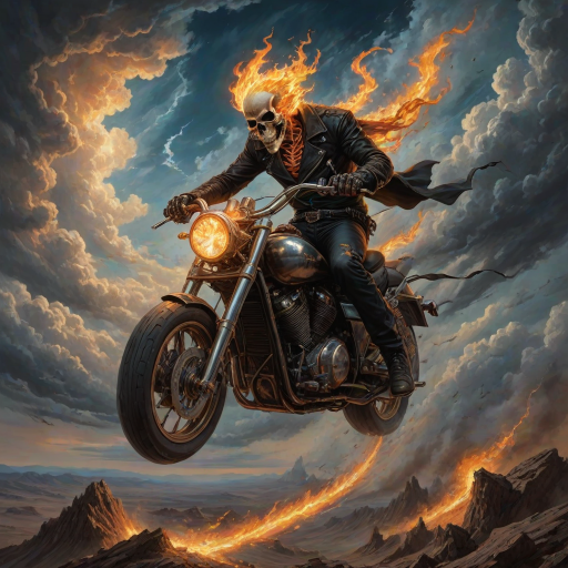 ghost rider in the sky, trying to catch the devil's herd, across the endless sky,