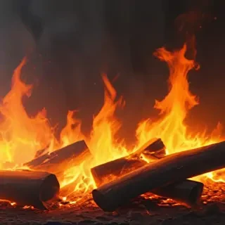 background on fire