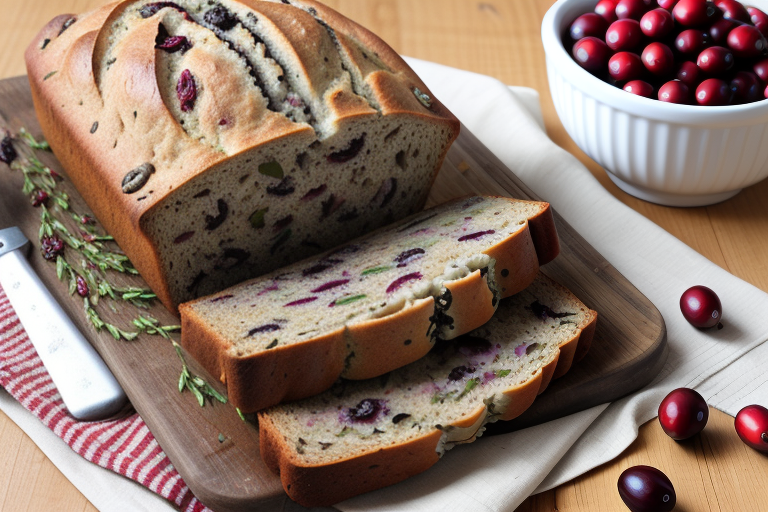 wild rice and cranberry bread