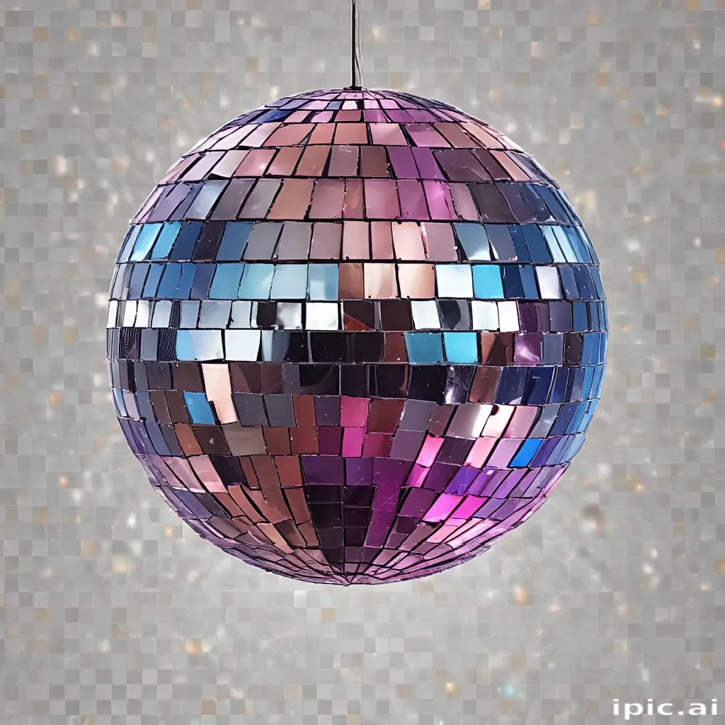 transparent background disco ball png