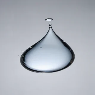 transparent water drop