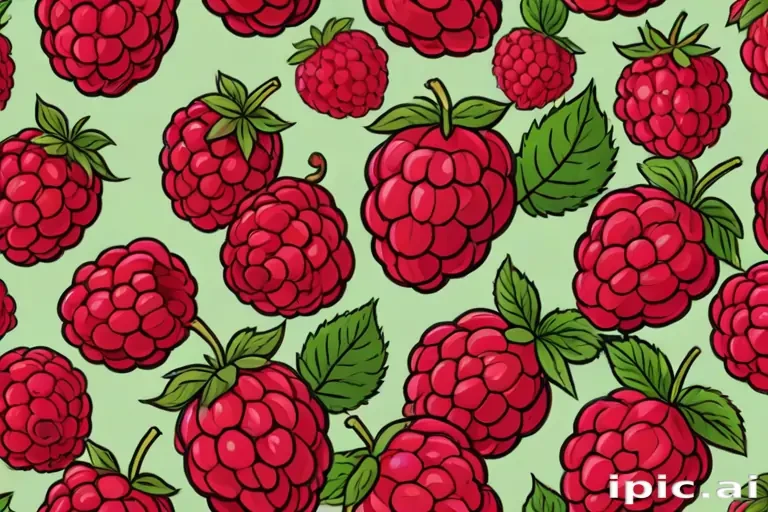 cartoon raspberry