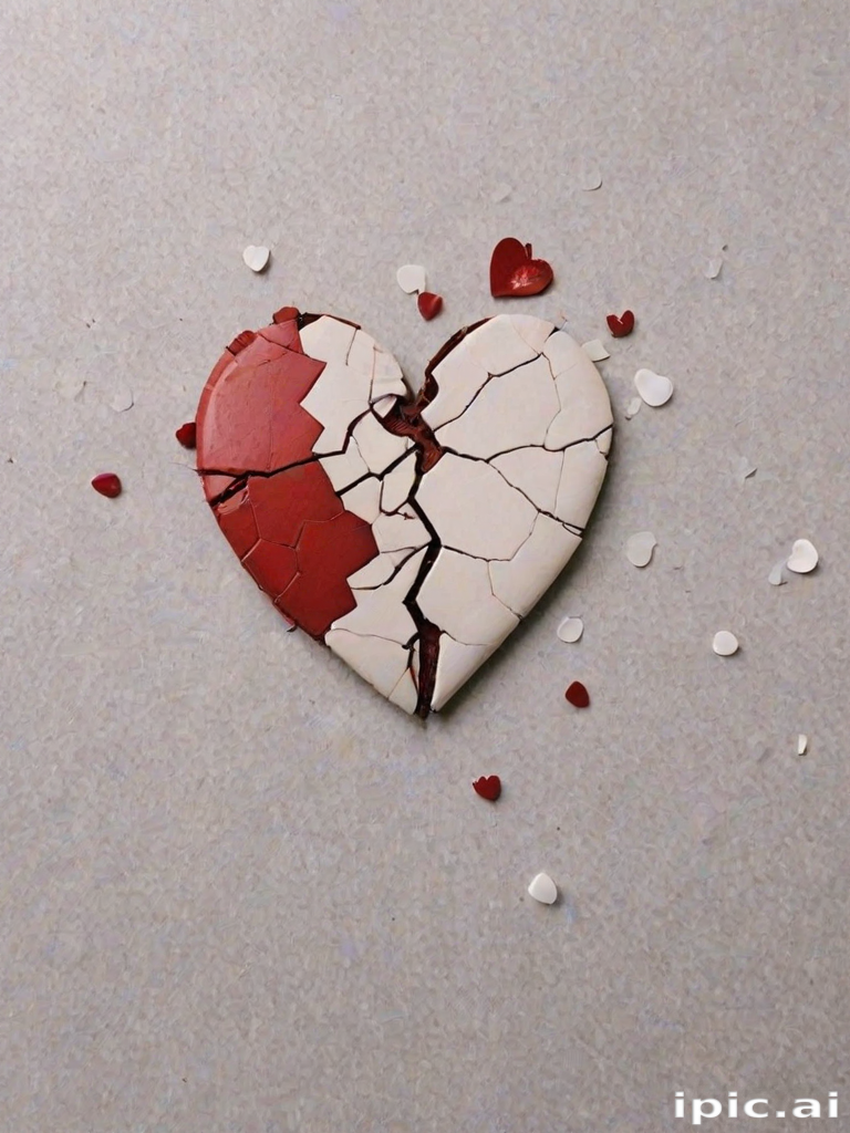 broken heart aesthetic