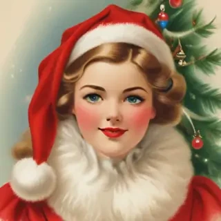 vintage christmas images to print