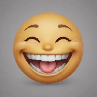 laugh emoji transparent background
