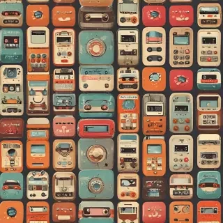 iphone wallpaper retro