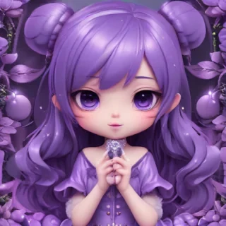 kawaii cute purple wallpaper