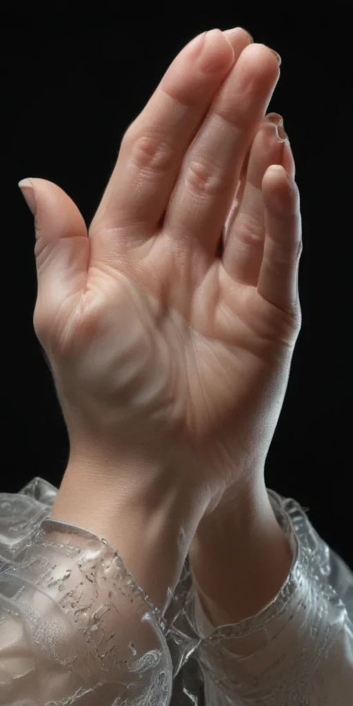 praying hands transparent