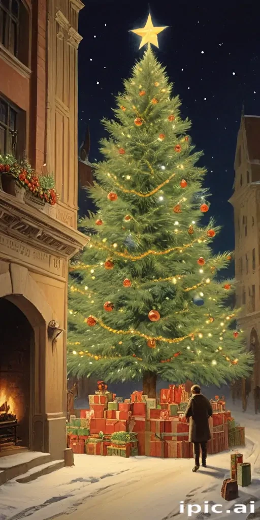 vintage christmas illustration