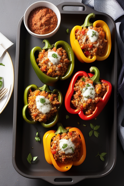 what to serve with stuffed bell peppers