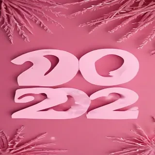 pink happy new year 2024