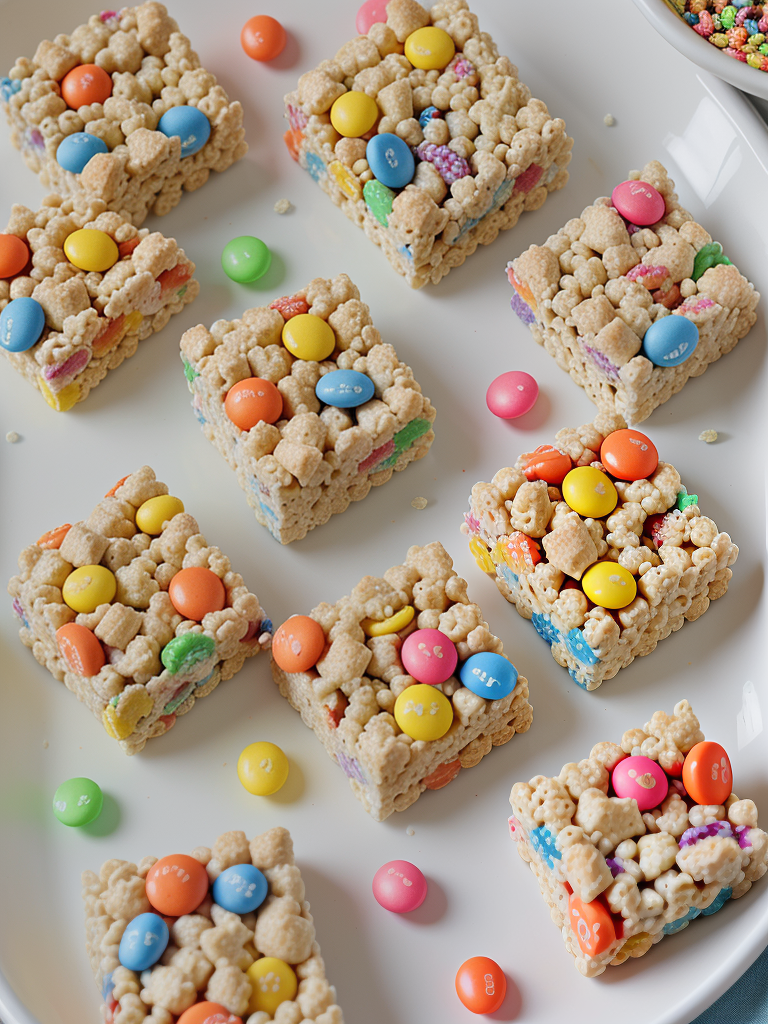 rice krispie with fruity pebbles treat recipe