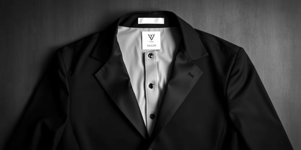 Create a crisp black and white vector illustration of a tuxedo shirt with a triangle shaped collar, shot in a flat lay style using a DSLR camera, with a focal length of 50mm, aperture set to f/8 for depth of field, and natural lighting for optimal detail.