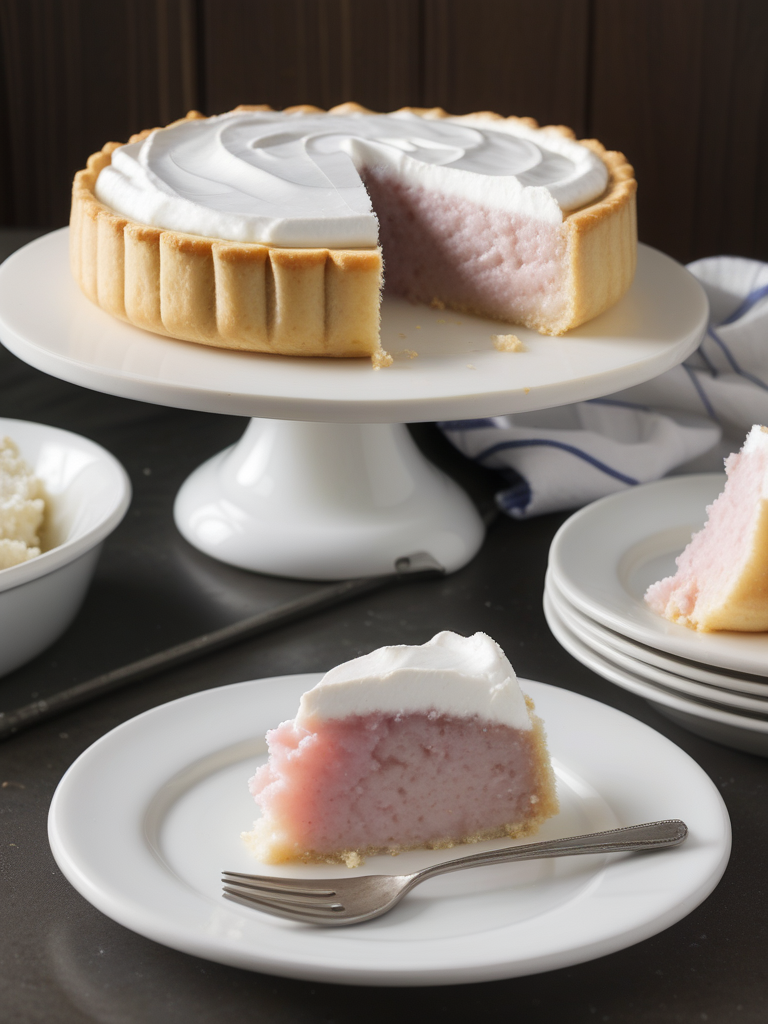pie filling and angel food cake