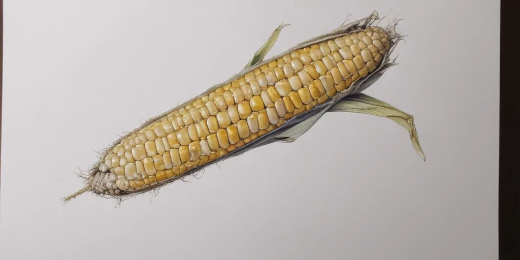 corn drawing