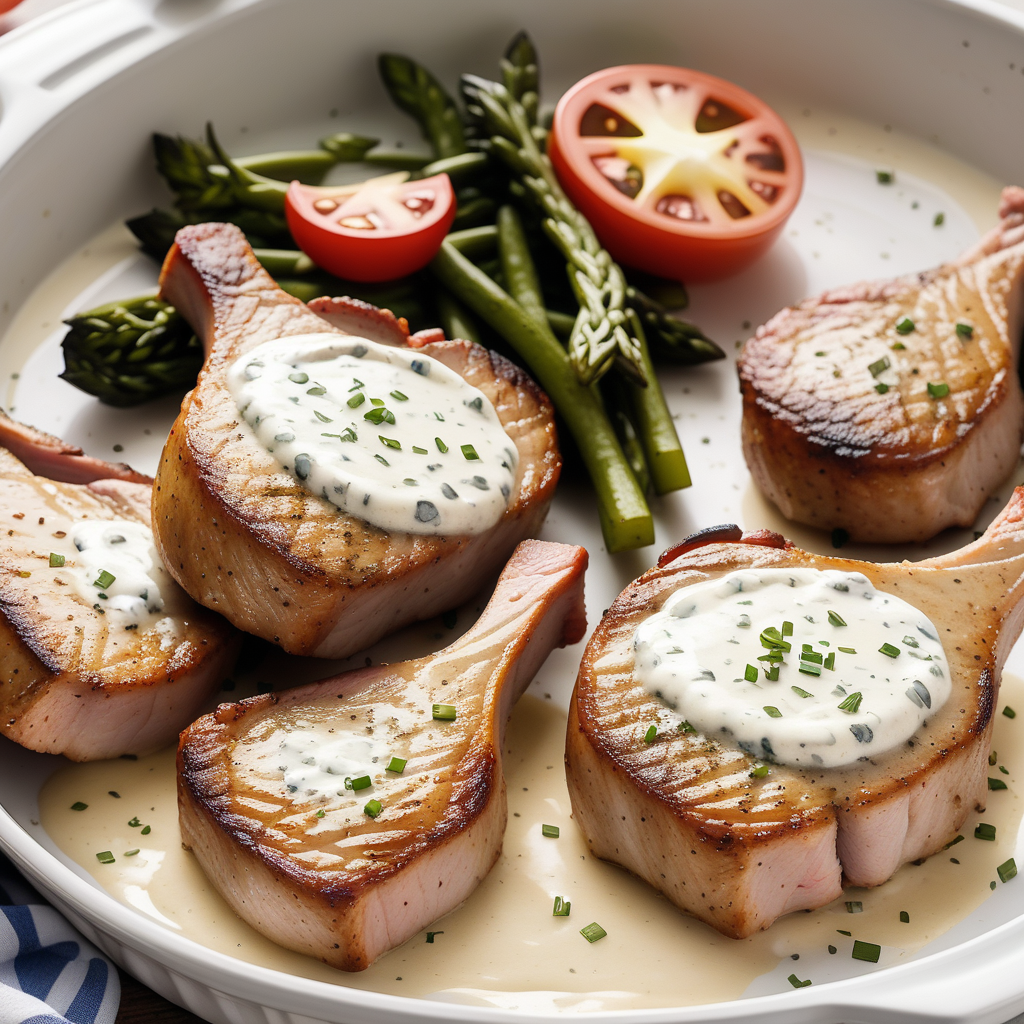 pork chops in the oven with ranch dressing