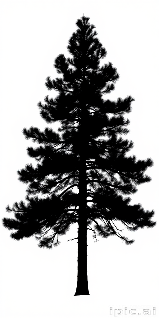 pine tree silhouette png