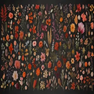 dried flowers png