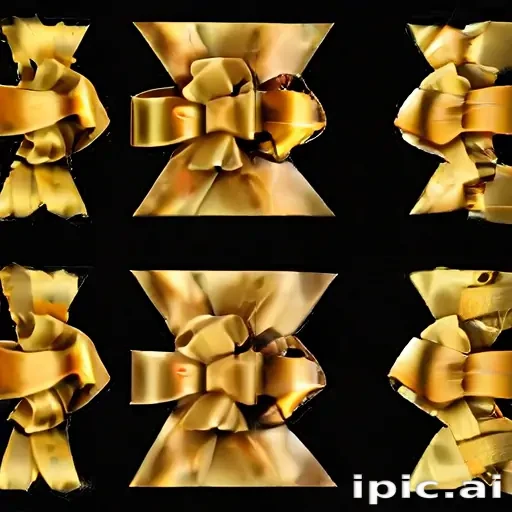 gold ribbon clipart