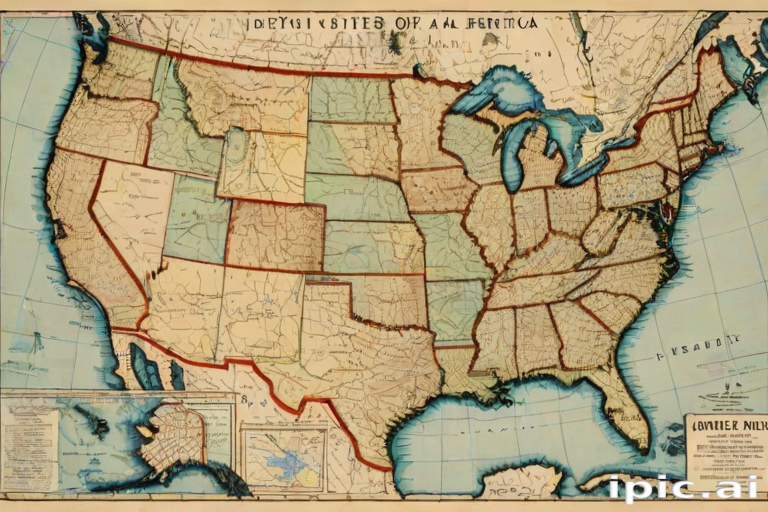map of united states of america