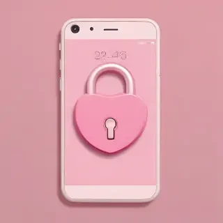 pink lock screen