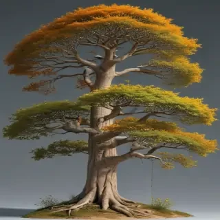 trees no background