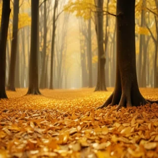 golden leaves background