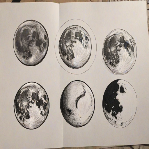 aesthetic moon drawings