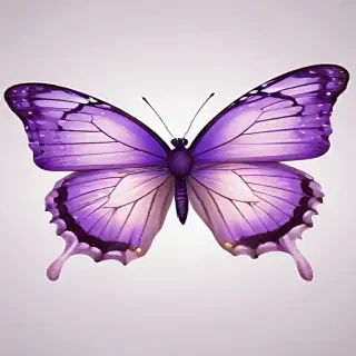 purple butterfly clipart