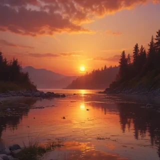 cute sunset wallpaper