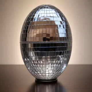 transparent disco ball