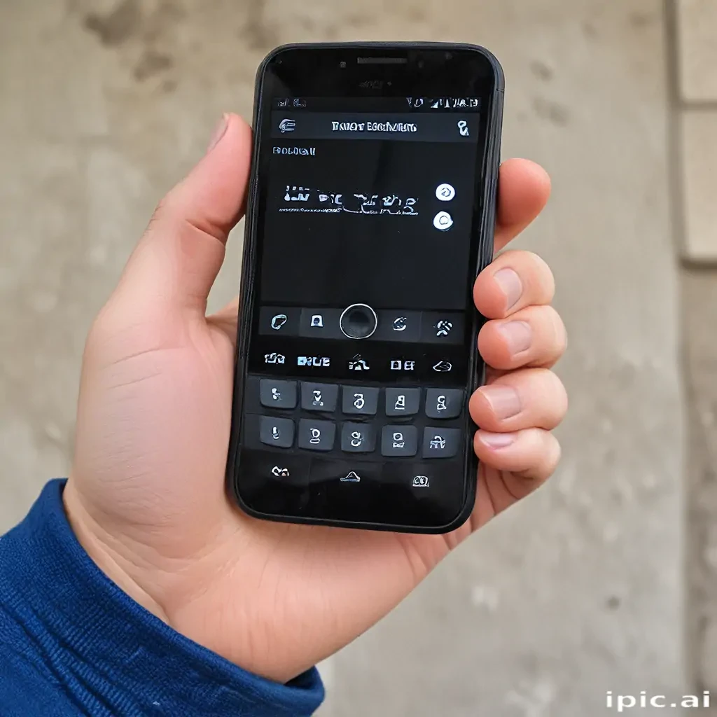 phone with hand